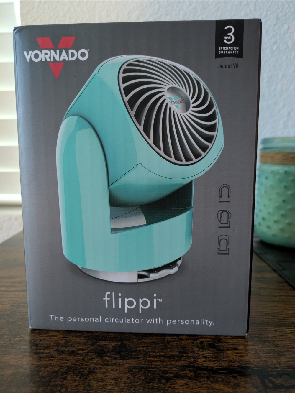 Vornado Flippi Personal Circulator Fan - Aqua